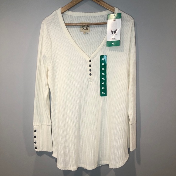 NWT Chaser Thermal Waffle Henley XL cozy lounge - Picture 11 of 14